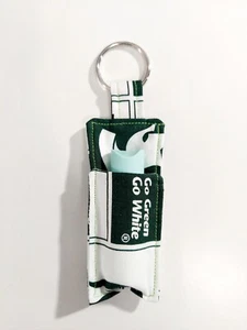 Chapstick Holder, Keychain Lipstick Holder, Lighter Holder, Keychain, Michigan - Picture 1 of 3