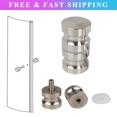 Shower Screen Handle Bathroom Door Handle Knob for Replacement Groove Glass Door - Image 1 of 4