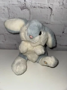 Alka Hase Osterhase grau weiss ca. 20cm Stofftier Kuscheltier - Bild 1 von 4