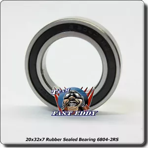 20x32x7 Rubber Sealed Bearing 6804-2RS - Picture 1 of 1