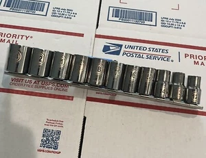 Armstrong Tools USA Metric 1/2 DR Socket Set 12 PT. 12-19MM and 21, 22, 24 - Picture 1 of 12