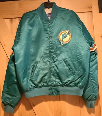 Chaqueta De Colección NFL MIAMI DOLPHINS SATINADA STARTER XL - Bombardero Foto 1 de 4