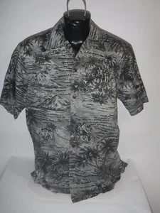 #8141 NEW GO BAREFOOT SS CASUAL HAWAIIAN ALOHA SURF SHIRT MEN'S LARGE - Picture 1 of 2