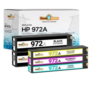 972 972X Fits HP 972X Ink Cartridge BCMY for PageWide Pro MFP 477dw 577dw Lot - Picture 1 of 9
