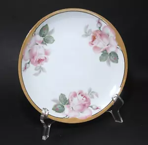 Piatto da parete porcellana vintage rosa lucentezza merce Germania - Foto 1 di 5