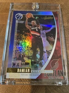 DAMIAN LILLARD ABSOLUTE MEMORABILIA BLUE HOLO /99 PORTLAND CARD 2019-20 Mint! - Picture 1 of 2