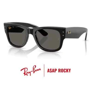 Ray-Ban x A$AP Mega Wayfarer RB 0840-S 6826/J5 "Blacked Out" BRAND NEW IN BOX - Picture 1 of 5
