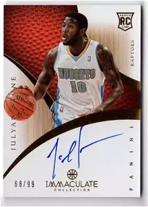 Tarjeta firmada por Julian Stone 2012-13 Panini Immaculate Rookie AUTÓGRAFO #d 68/99 - Imagen 1 de 1