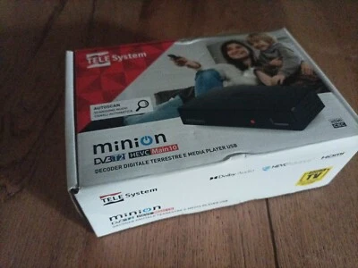 TELE System MINION Decoder Digitale Terrestre HD - Nero - Immagine 1 di 3