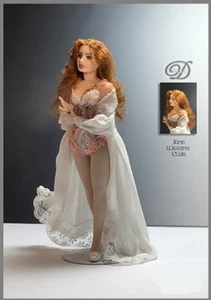 1:12 scale Miniature Doll Art Tutorial/Pattern-Clothes/Hair EVE Dana Burton - Picture 1 of 3