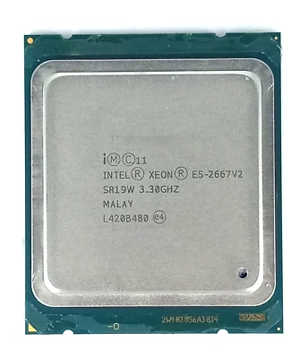Intel Xeon E5-2667 V2 CPU Processor LGA 2011 3.3GHz 8 Core 130W 25MB SR19W - Image 1 of 2