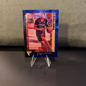 2020-21 Panini Flux Basketball BLUE CRACKED ICE PRIZM #32 Darius Garland Cavs