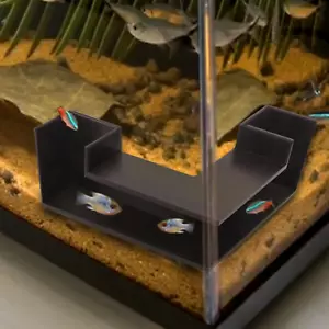 Shrimp Hides & Fish Cave - Aquarium Tunnel & Decor for Corner Tanks - Picture 1 of 3