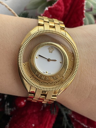 Orologio Versace Destiny Spirit sfere galleggianti donna placcato oro Swiss Made