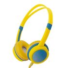 Kids On-Ear Headphones Earphone Wired 3.5mm with 85dB Safe Volume Limited Yellow