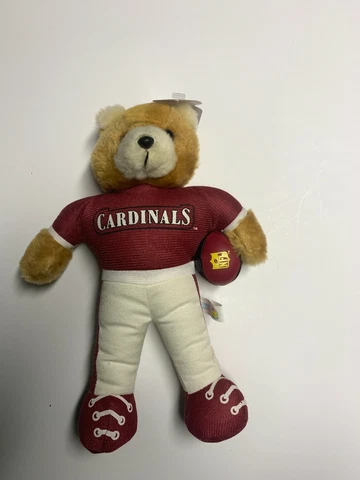 VTG Sportstuff Team NFL Cardinals Stuffed Bear~ Plushie~ 10 Inches Cover