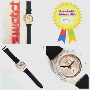 Swatch AquaChrono Silver SBM107 1997 Vintage Orologio da polso usato Funzionante - Imagen 1 de 6