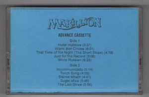 Marillion - Clutching At Straws (Promotional Advance Cassette 1987) Played Once! - Picture 1 of 3