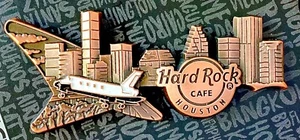 2017 HARD ROCK CAFE HOUSTON 3D SKYLINE GUITAR SERIES SPACE SHUTTLE PIN - Picture 1 of 1