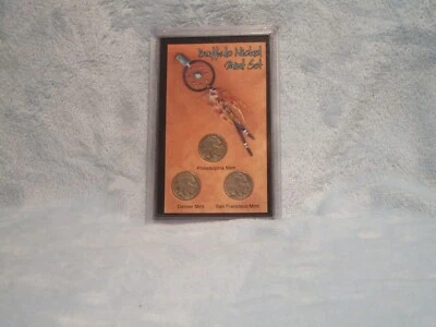 Buffalo nickel Mint set (D,P,S) from The Morgan Mint - Image 1 of 3