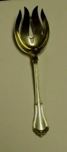 Gorham NORFOLK Sterling Silver Salad Serving Fork 8 1/2" 2.4 T Oz / "B" Monogram - Picture 1 of 5