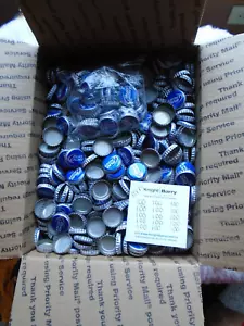 Lot of 1550 Blue Bud Light Bottle Caps No Dents Collectors Crafts - Picture 1 of 5