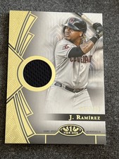 2023 TOPPS TIER ONE T1R-JR Jose Ramirez Game Used Relic Card /400 Cleveland