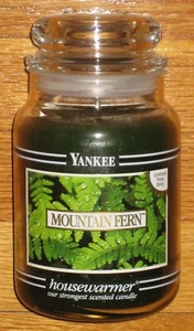 Yankee Candle - 22 oz - MOUNTAIN FERN - Black Band - RARE AND HARD TO FIND!!! - Picture 1 of 5