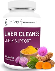 Dr. Berg Liver Cleanse Detox Capsules W/Unique Blend of Milk Thistle, Ox Bile & - Picture 1 of 12