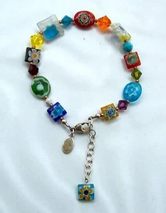 Designer Multicolor Perlenarmband mit Perlenanhänger von Kimberly & Company! - Bild 1 von 1