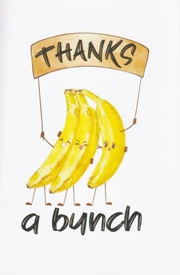 Funny Fruit Thank You Cards 1 Card 1 Envelope Blank Greeting Card - Image 1 of 4