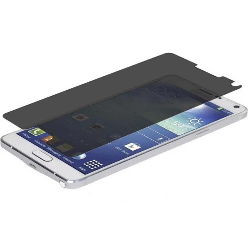 NEW Tempered Glass Screen Protector PRIVACY For Samsung Galaxy Note 4 - Image 1 of 1