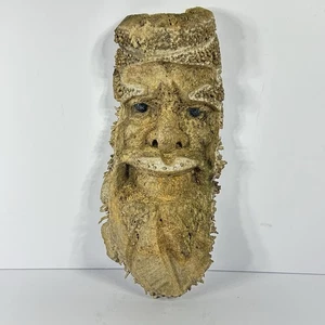 Wurzel Gesichtsmaske Baum Geist Stammeskunst handgeschnitzt Stammesgesicht Holzschnitzerei 20" - Bild 1 von 17