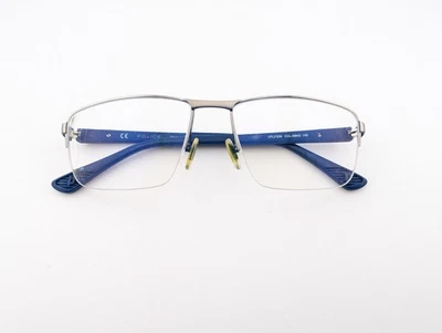 Gafas de policía, solo marcos, VPLF50K Col.08M3 plata mate, 57-17-145, metal Foto 1 de 4