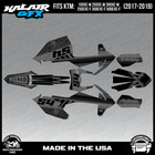Graphics Kit for KTM 150-300XC-W, 250-500EXC-F (2017-2019) Split-SMOKE