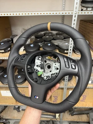 BMW E46 M3 Custom Steering Wheel BMW E46 M3 E39 M5 Flat bottom BROWN - Image 1 of 4