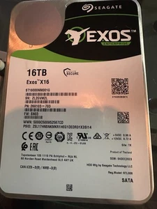Seagate EXOS X16 ST16000NM001G 16TB 256MB 7200rpm 3.5" Internal HDD - Afbeelding 1 van 3