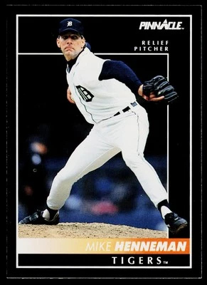 1992 Pinnacle #164 Mike Henneman Detroit Tigers - Image 1 of 2