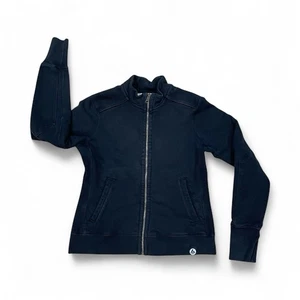 American Giant Damenjacke durchgehender Reißverschluss Medium USA Pullover Stehkragen Taschen - schwarz - Bild 1 von 10