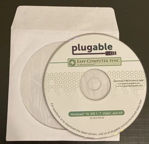 Pluggable Easy Computer Sync by Windows 10, 8/8.1, 7, Visa & XP 32 64 bit Disk - Picture 1 of 2