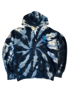 Santa Cruz Skateboards Blue Tie Dye Pullover Hoodie Size Small Skate Surf - Picture 1 of 4