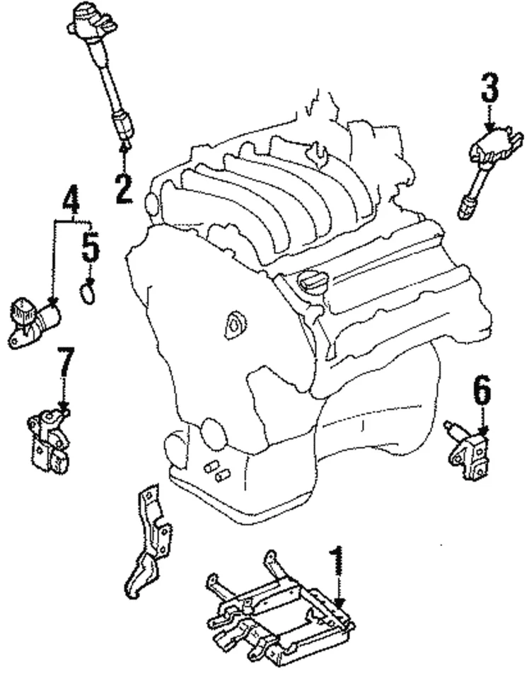Nissan Máxima 1995-1999 genuino - Bobina de encendido 22448-31U01 Foto 1 de 1