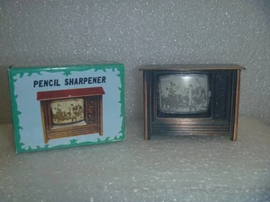 Antique Bronze Finished Die Cast Miniature Pencil Sharpener- Console TV - Picture 1 of 6