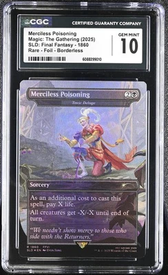 MTG Merciless Poisoning (Toxic Deluge) Foil CGC 10 Gem Mint Secret Lair Kefka - Image 1 of 2