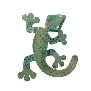 VTG Metal Gecko Southwestern Hone Decor 8”x7” Tabletop Shelf - Picture 1 of 6