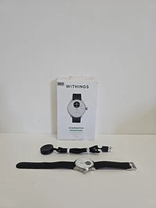 Withings ScanWatch – 38 mm – Silber/Schwarz – Mit OVP & Ladekabel #1877 - Zdjęcie 1 z 8