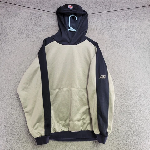 Seattle Seahawks Hoodie Men XL Extra Large Silver Reebok Pullover Sweater Pocket Cover