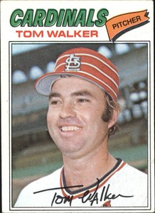 1977 Topps St. Louis Cardinals Baseball Card #652 Tom Walker - VG