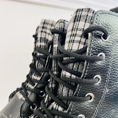 Sporto Black Lace Up Flannel Lined Steel Shank Duck Water Boots ~ Size 8 - Image 1 of 4