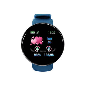 D18 Bluetooth Smart Watch  Blood Pressure Smartwatch Sport Tracker  Android IOS
